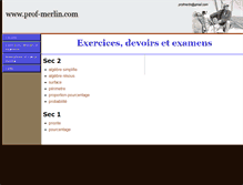 Tablet Screenshot of prof-merlin.com